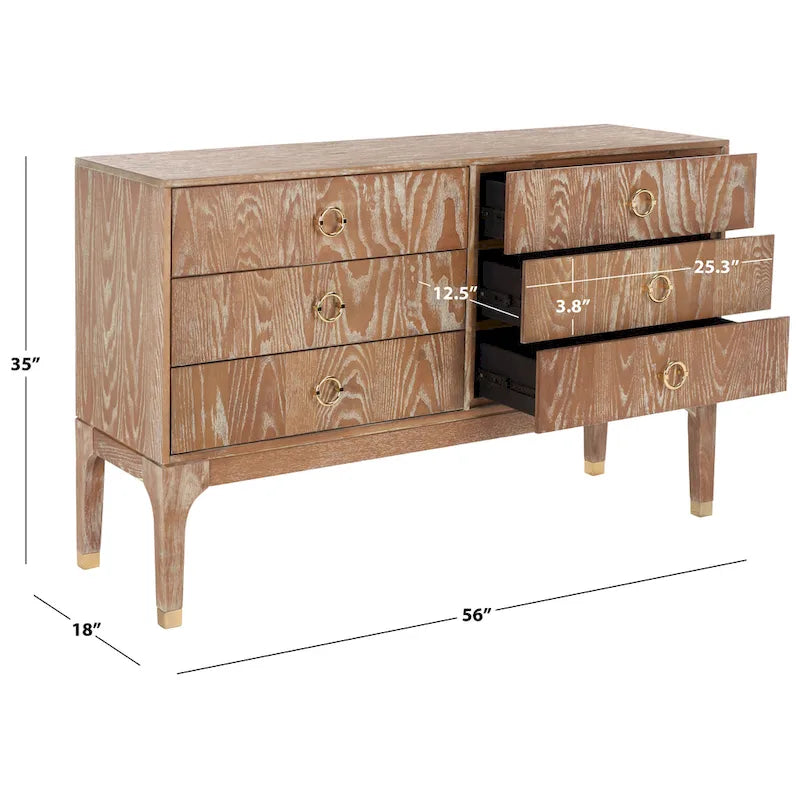 Commode contemporaine à 6 tiroirs