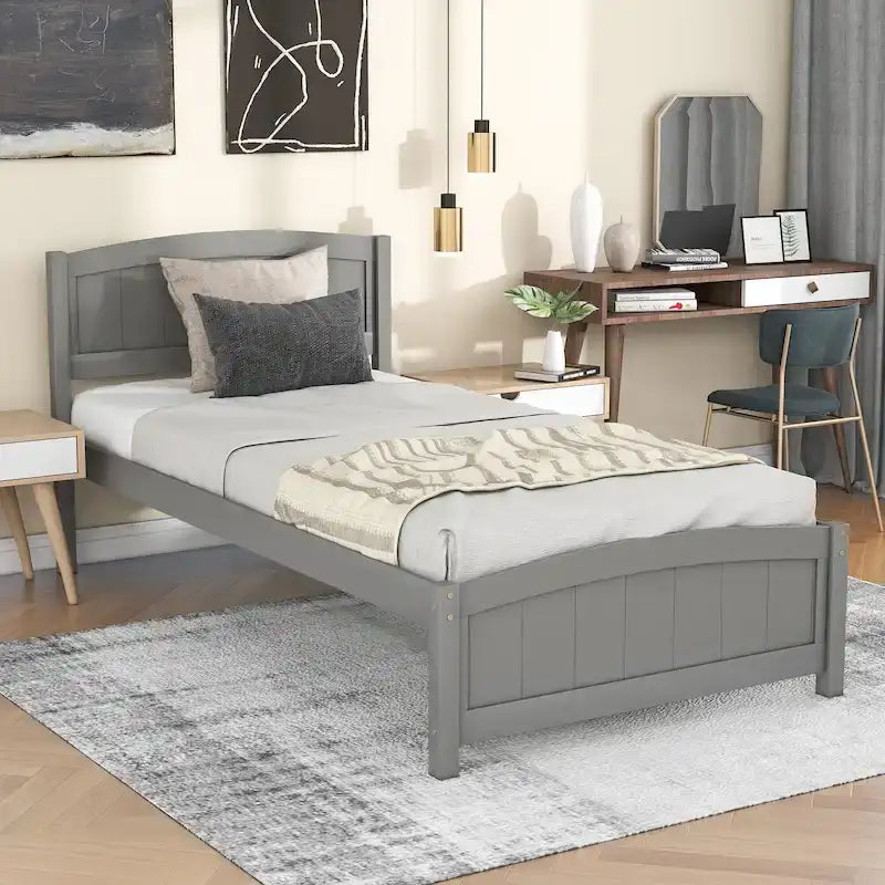Lit plateforme en bois, taille lit simple