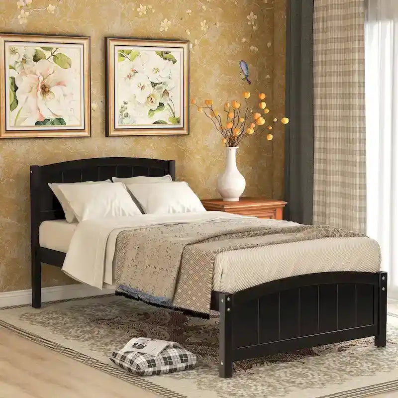 Lit plateforme en bois, taille lit simple