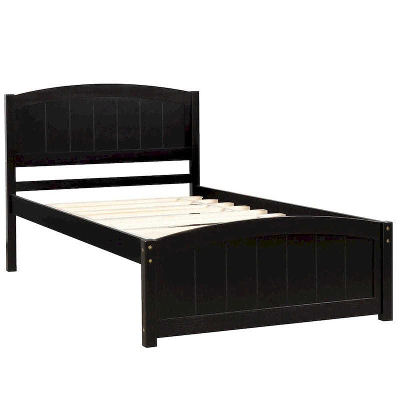 Lit plateforme en bois, taille lit simple
