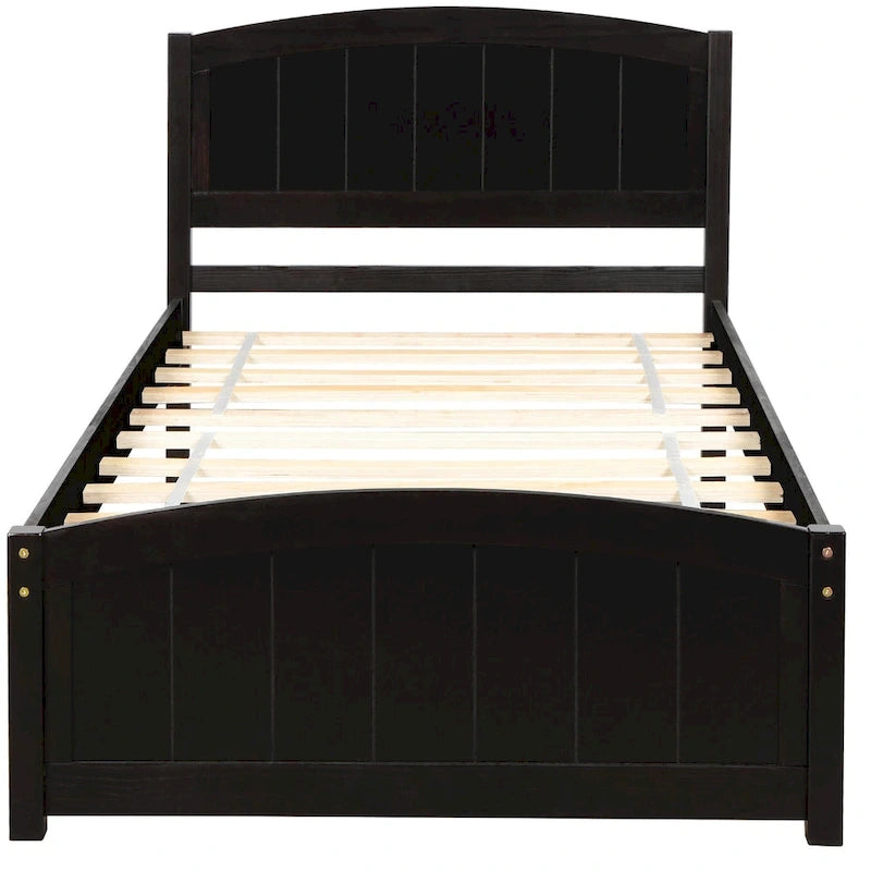 Lit plateforme en bois, taille lit simple