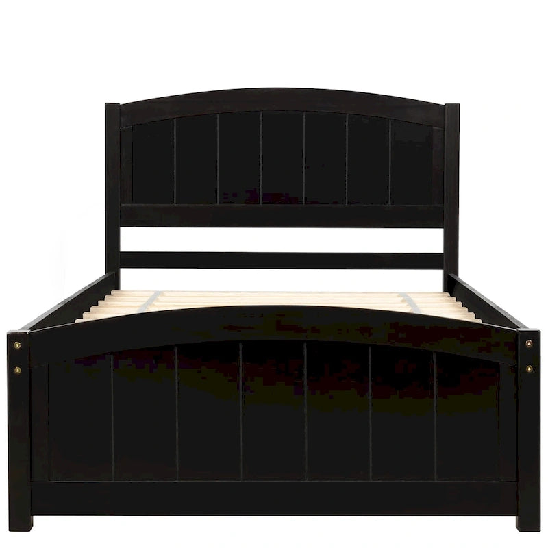 Lit plateforme en bois, taille lit simple