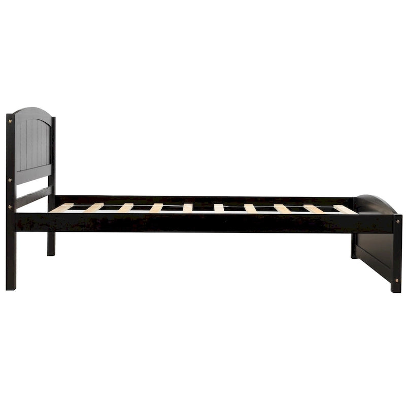 Lit plateforme en bois, taille lit simple