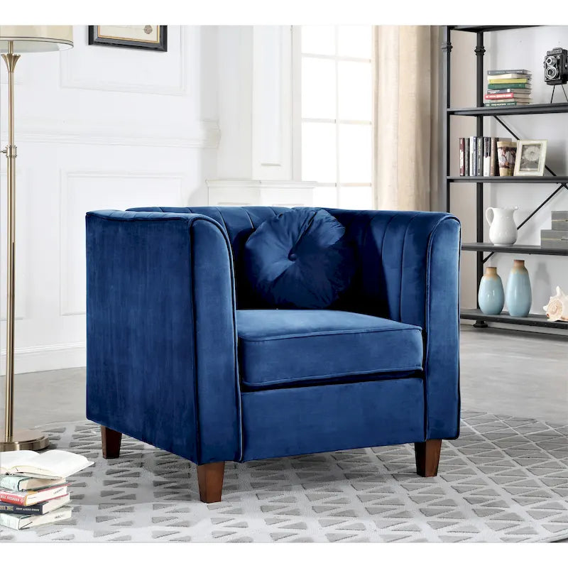 Fauteuil Chesterfield au style minimaliste