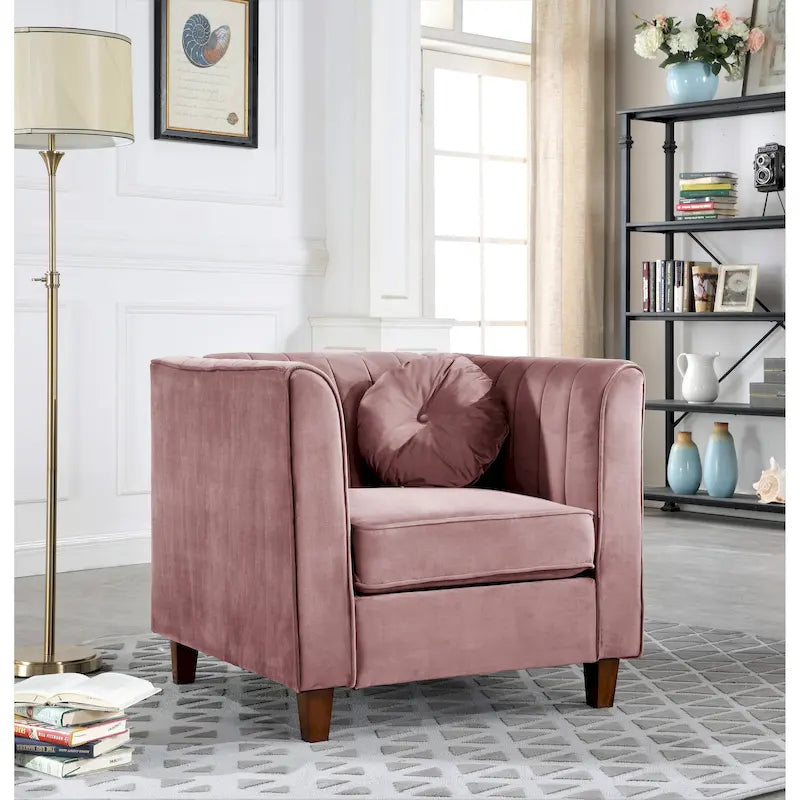 Fauteuil Chesterfield au style minimaliste