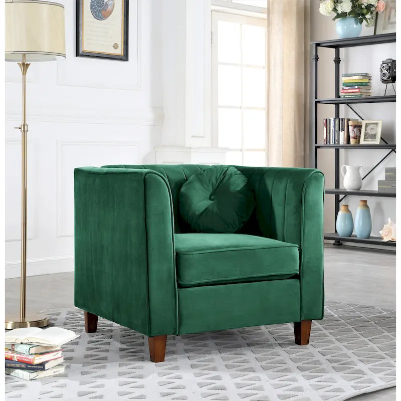 Fauteuil Chesterfield au style minimaliste