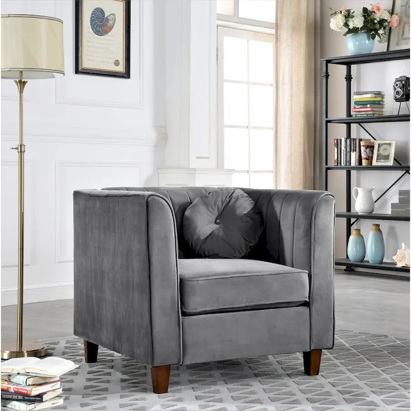 Fauteuil Chesterfield au style minimaliste