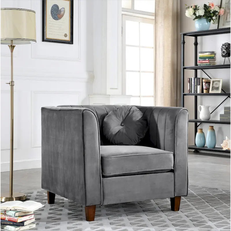Fauteuil Chesterfield au style minimaliste