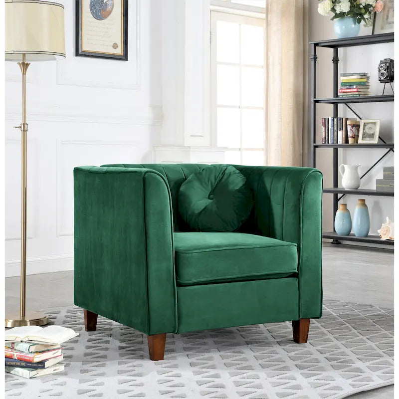 Fauteuil Chesterfield au style minimaliste