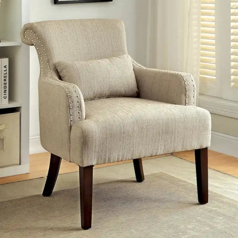 Fauteuil d'appoint contemporain en tissu