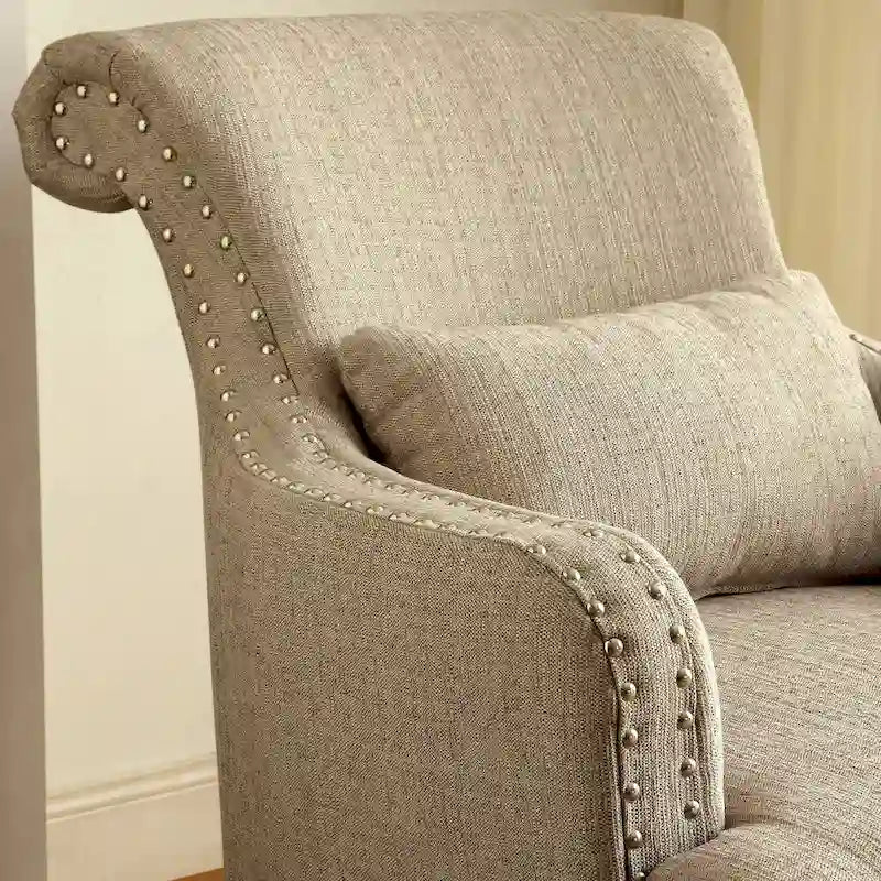 Fauteuil d'appoint contemporain en tissu