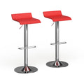 Tabourets pivotants réglables à vérin pneumatique chromés (lot de 2)