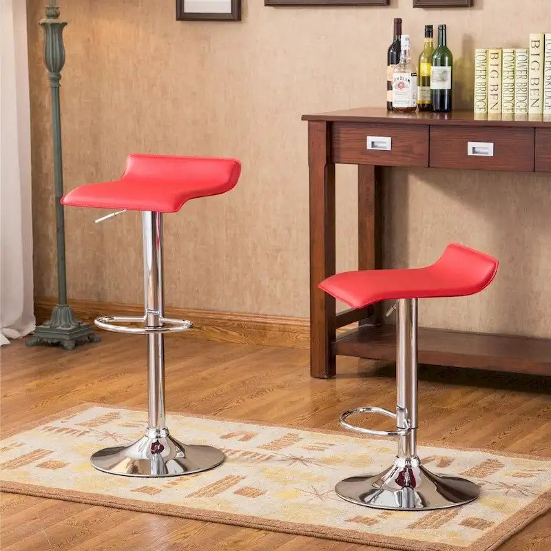 Tabourets pivotants réglables à vérin pneumatique chromés (lot de 2)