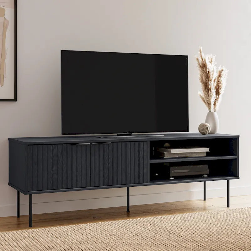 Meuble TV cannelé pour téléviseurs jusqu'à 75 po - 59