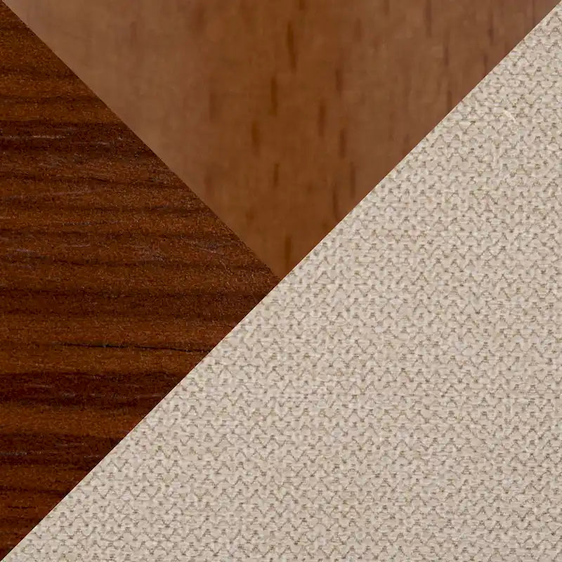Chaises du milieu du siècle avec pieds fuselés en bois - Lot de 2