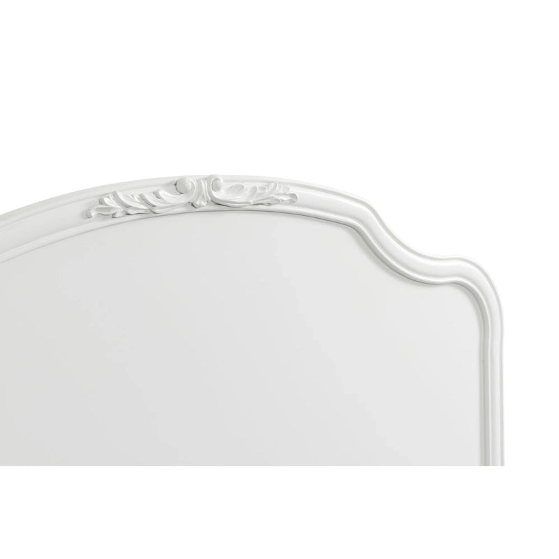 Lit à panneaux style minimaliste blanc
