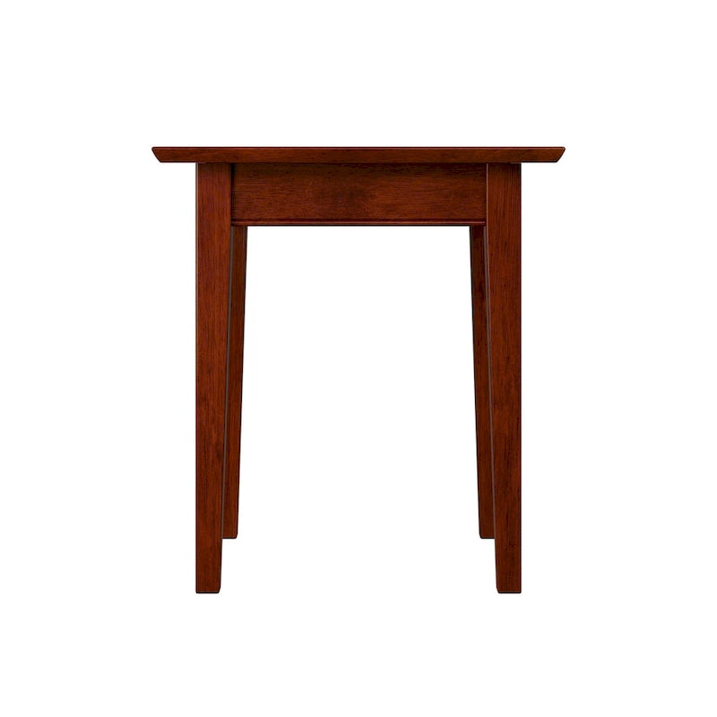 Table d'appoint Shaker avec chargeur en noyer