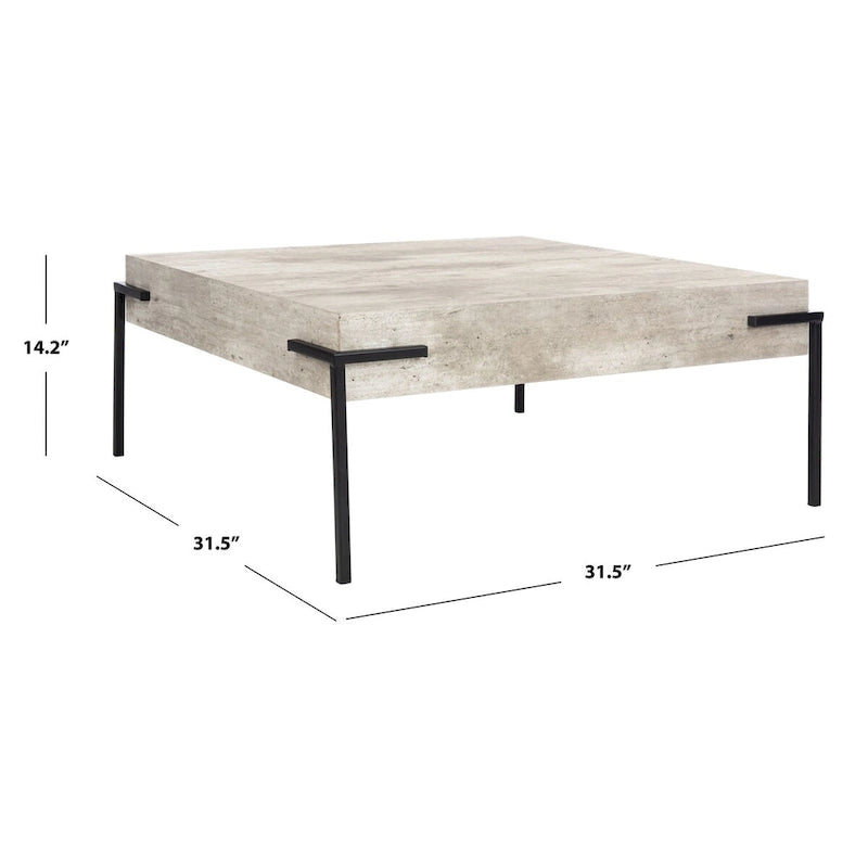 Table basse carrée - 32L x 32P x 14H