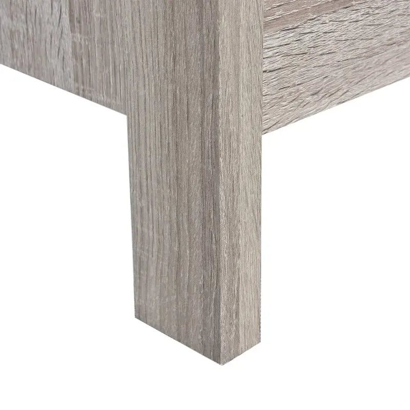 Table de chevet moderne avec 2 tiroirs et poignées métalliques