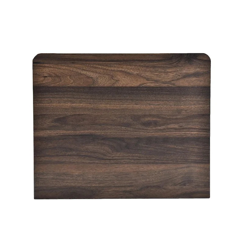 Table de chevet moderne avec 2 tiroirs et poignées métalliques