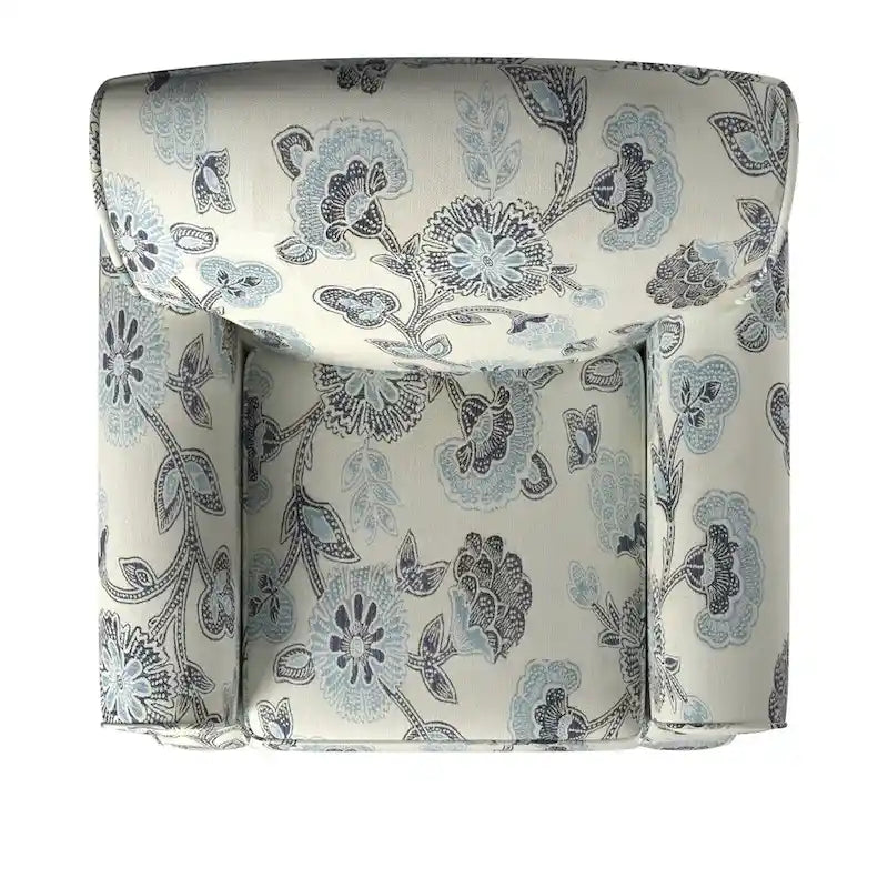 Fauteuil indigo crème avec accents bleus
