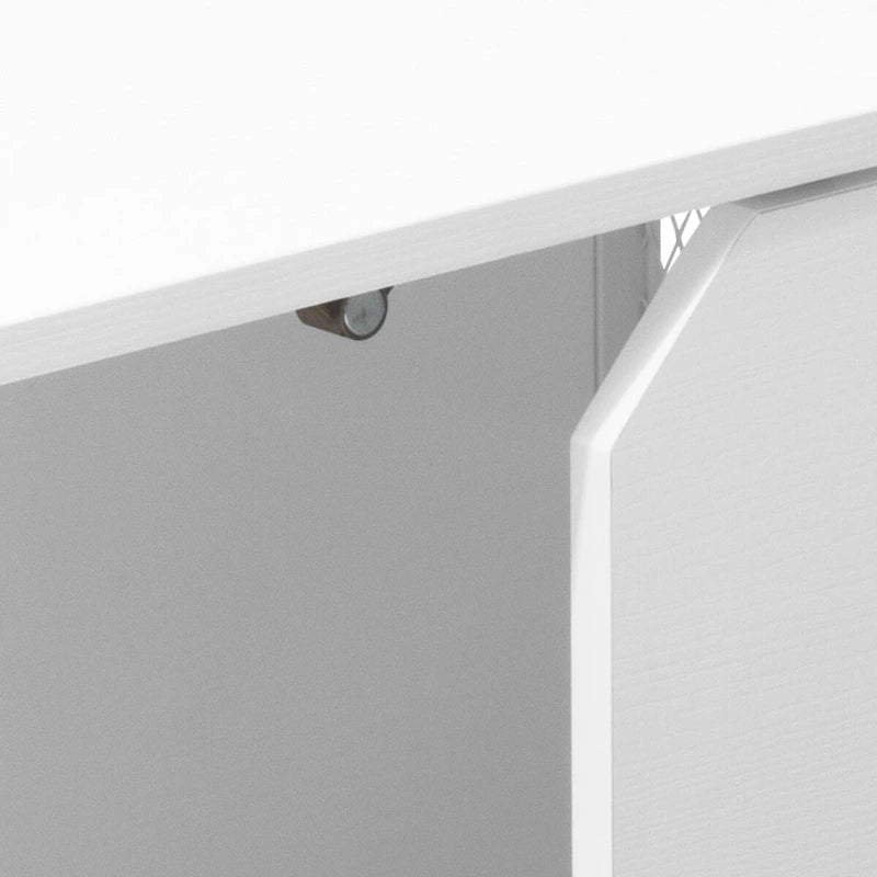 Meuble TV, console télé et centre de divertissement avec rangement - 140 cm L * 40 cm P * 61 cm H