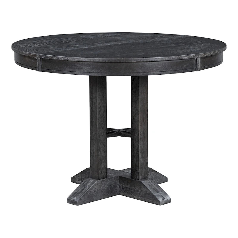 Table à manger de style rétro avec plateau extensible