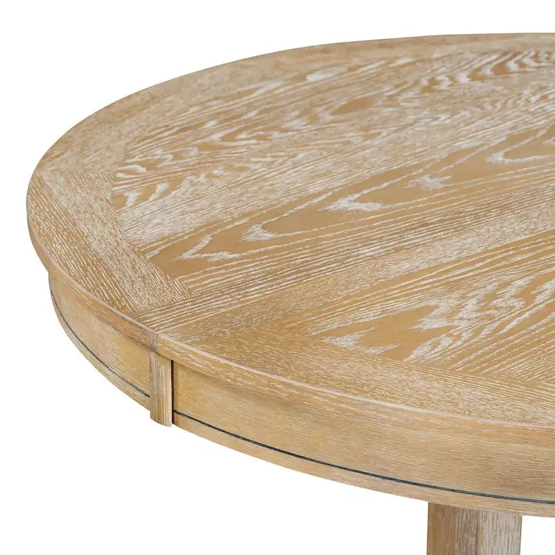 Table à manger de style rétro avec plateau extensible