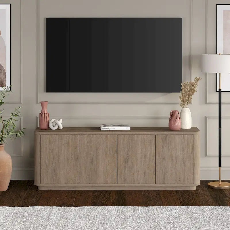 Meuble TV rectangulaire pour téléviseurs jusqu'à 75 po - 68 po de large