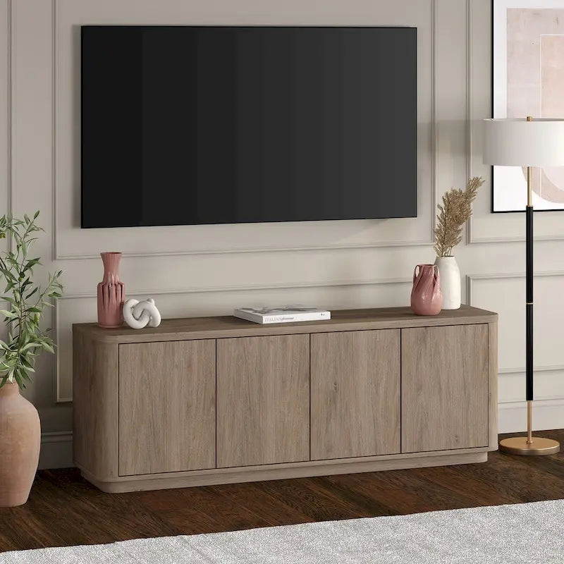 Meuble TV rectangulaire pour téléviseurs jusqu'à 75 po - 68 po de large
