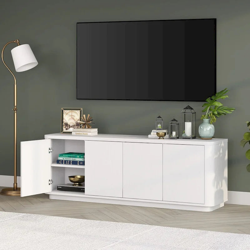 Meuble TV rectangulaire pour téléviseurs jusqu'à 75 po - 68 po de large