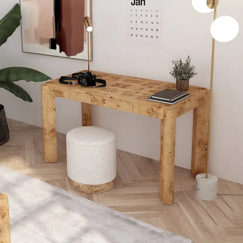 Studio London Chorus Console Desk Modern Vanity Table with Storage