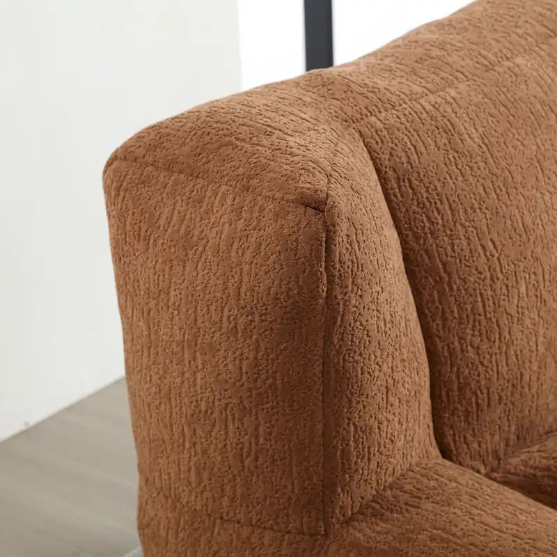 Fauteuil poire duveteux, canapé paresseux ultra doux avec mousse à mémoire de forme et repose-pieds, fauteuil poire moderne pour intérieur