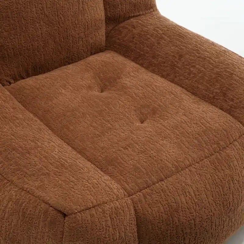 Fauteuil poire duveteux, canapé paresseux ultra doux avec mousse à mémoire de forme et repose-pieds, fauteuil poire moderne pour intérieur