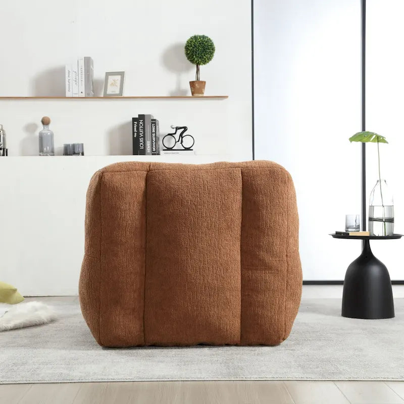 Fauteuil poire duveteux, canapé paresseux ultra doux avec mousse à mémoire de forme et repose-pieds, fauteuil poire moderne pour intérieur